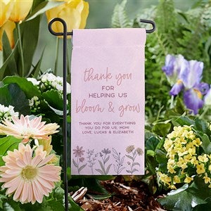 Love Blooms Here Personalized Mini Garden Flag