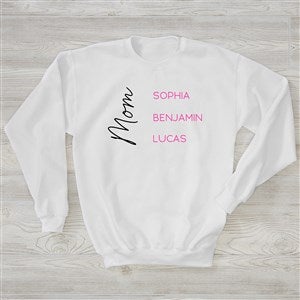 Scripty Mom Personalized Ladies Sweatshirt - 45951