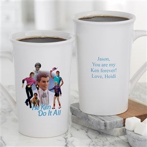 Ken Do It All Personalized Latte Mug - White - 16 oz