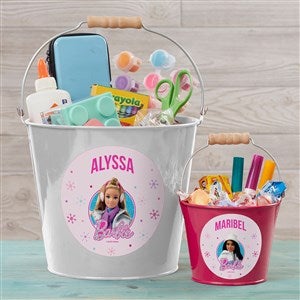 Merry & Bright Barbie Personalized Treat Buckets  - 46018