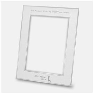 Personalized Logo Flat Iron Silver 8x10 Picture Frame  - 46073