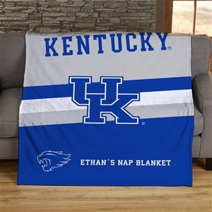 NCAA Stripe Kentucky Wildcats Personalized 50x60 Plush Fleece Blanket