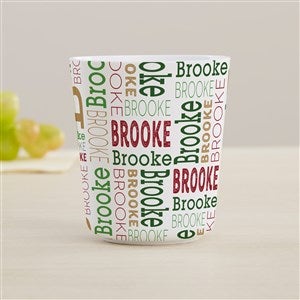 Christmas Repeating Name Personalized Kids Cup