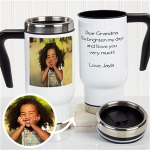 Cartoon Yourself Personalized Photo Travel Mug