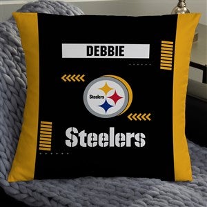 NFL Pittsburgh Steelers Classic Personalized 18 Throw Pillow