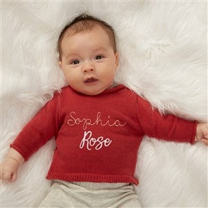 Darling Name Embroidered Baby Sweater