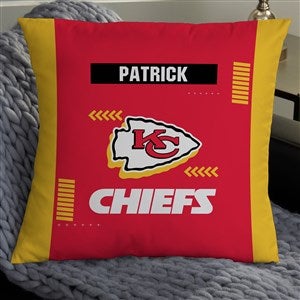 NFL Kansas City Chiefs Classic Personalized 18 Throw Pillow