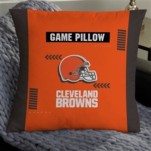 NFL Cleveland Browns Classic Personalized 18 Throw Pillow