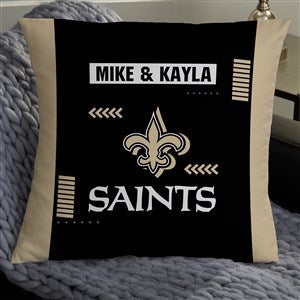 NFL New Orleans Saints Classic Personalized 18 Throw Pillow