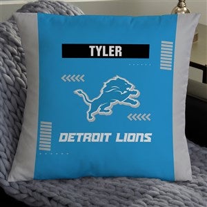 NFL Detroit Lions Classic Personalized 18 Throw Pillow