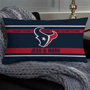NFL Houston Texans Classic Personalized Lumbar Throw Pillow