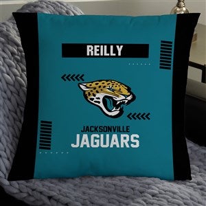 NFL Jacksonville Jaguars Classic Personalized 18 Throw Pillow