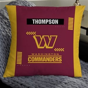 NFL Washington Commanders Football Team Classic Personalized 18 Throw Pillow