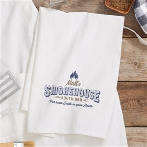 Smokehouse Personalized Flour Sack Towel
