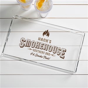 Smokehouse Personalized Acrylic Serving Tray - 46631