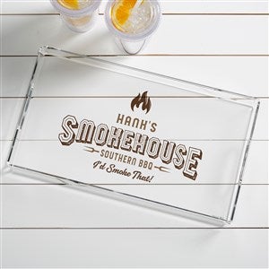 Smokehouse Personalized Acrylic Serving Tray