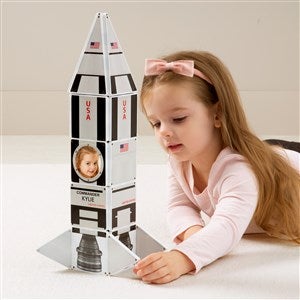 Custom Photo Magnetic Tiles - Rocket Ship - 46663D