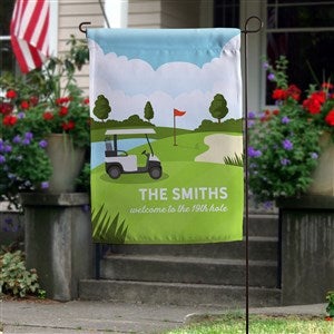 Golf Course Personalized Garden Flag