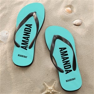 Neon Personalized Adult Flip Flops - 46706