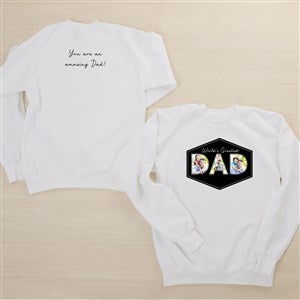 Memories with Dad Personalized 2-Sided Hanes® Adult Crewneck Sweatshirt