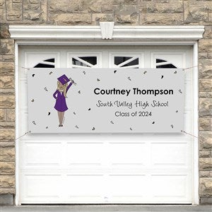 Graduation Girl philoSophie's Personalized Graduation Banner - Small