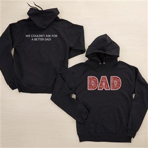 Dad Repeating Name Personalized 2-Sided Hanes® Adult Hooded Sweatshirt