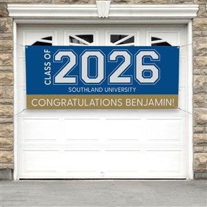 Collegiate Year Personalized Graduation Banner  - 46775