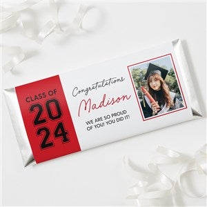 Collegiate Year Personalized Graduation Photo Candy Bar Wrappers  - Set of 12