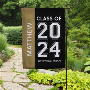 Collegiate Year Personalized Graduation Garden Flag