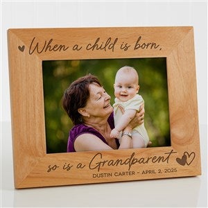 A Grandparent Is Born Personalized Picture Frame - 5x7