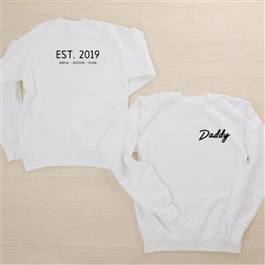 Dad Life Personalized 2-Sided Hanes® Adult Crewneck Sweatshirt