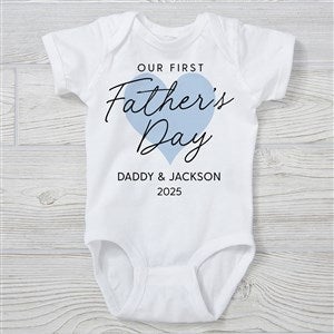 Our First Father's Day Personalized Baby Bodysuit