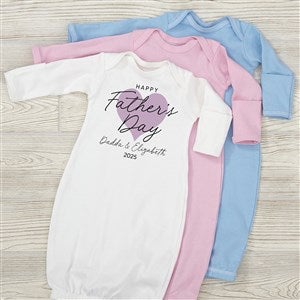 Our First Father's Day Personalized Baby Gown