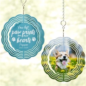 Paw Prints On my Heart Personalized Wind Spinner