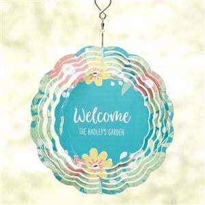 Summer Florals Personalized Wind Spinner  - 46880