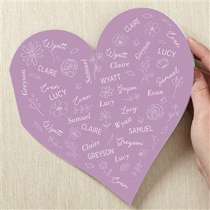 Blooming Heart Personalized Heart Greeting Card - 46921