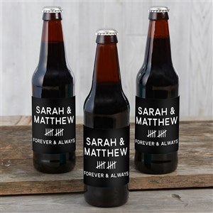 Anniversary Tally Personalized Beer Bottle Labels