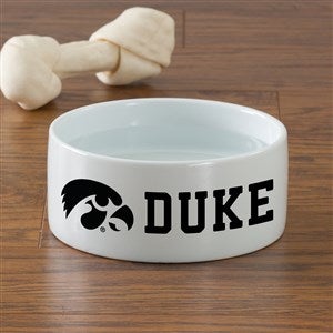 NCAA Iowa Hawkeyes Personalized Dog Bowl- Small