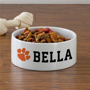 NCAA Clemson Tigers Personalized Dog Bowl- Large