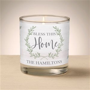 Religious Blessing Personalized 8oz Glass Candle - 47010