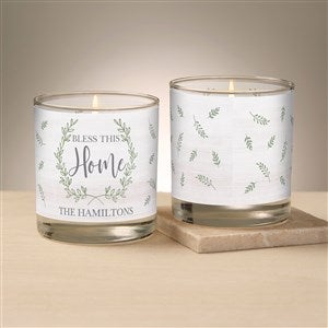 Religious Blessing Personalized 8oz Glass Candle