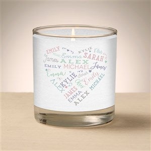 Close To Her Heart Personalized Glass Candle  - 47014
