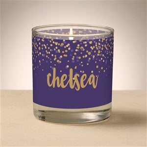Sparkling Name Personalized 8oz Glass Candle - 47024