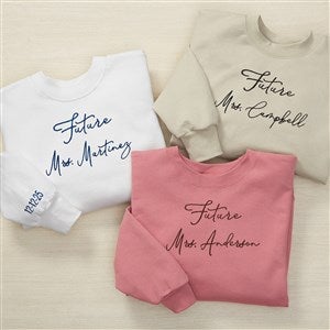 Future Mrs. Embroidered Hanes® Adult Crewneck Sweatshirt  - 47091