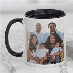 Double Sided Photo Personalized Coffee Mug 11 oz.- Black