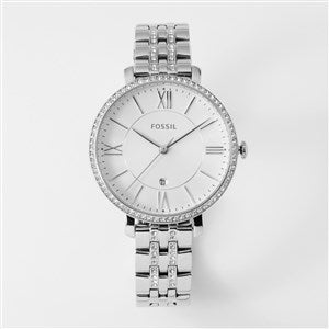 Corporate Fossil Jacqueline Pave Silver Watch - 47246