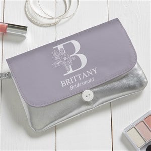 Floral Bridesmaid Personalized Wristlet