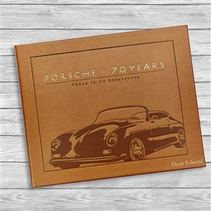 Porsche 70 Years: There is no substitute Personalized Leather Bound Book  - 47291D