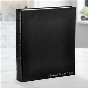 Personalized Large Three-Ring Album-Black