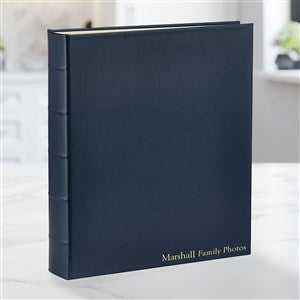Personalized Large Three-Ring Album-Navy